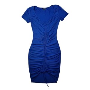 Lhasa Ruched Dress - Royal Blue Size XS